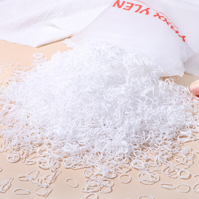 1000/2000 DB Lányok Hajkiegészítők Ajándék gumiszalag Elasztikus hajpántok Fejpántok Gyerek lófarok tartó szalagok Gyerek díszek