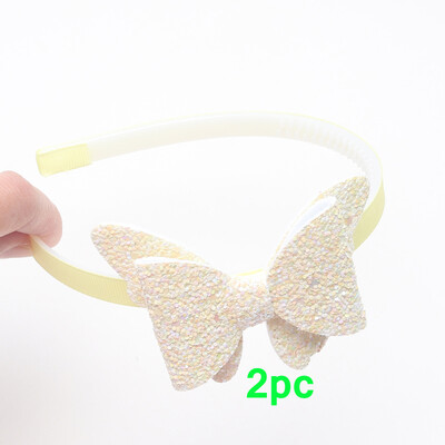2 vnt Nauji žingsniniai dantukai plaukų juostelės Madingos mergaičių blizgančios galvos juostos vaikams drugeliai plaukų juostelės plaukų lankelis galvos lankelis plaukų priedai