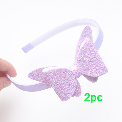 2 vnt Nauji žingsniniai dantukai plaukų juostelės Madingos mergaičių blizgančios galvos juostos vaikams drugeliai plaukų juostelės plaukų lankelis galvos lankelis plaukų priedai