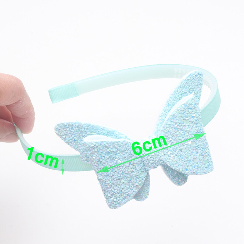 2 vnt Nauji žingsniniai dantukai plaukų juostelės Madingos mergaičių blizgančios galvos juostos vaikams drugeliai plaukų juostelės plaukų lankelis galvos lankelis plaukų priedai