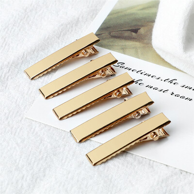 30/50 buc Agrafe de păr din metal cu aligator de culoare aurie pentru agrafe de păr pentru bijuterii DIY pentru femei Accesorii pentru instrumente de coafură