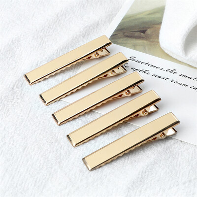 30/50 buc Agrafe de păr din metal cu aligator de culoare aurie pentru agrafe de păr pentru bijuterii DIY pentru femei Accesorii pentru instrumente de coafură