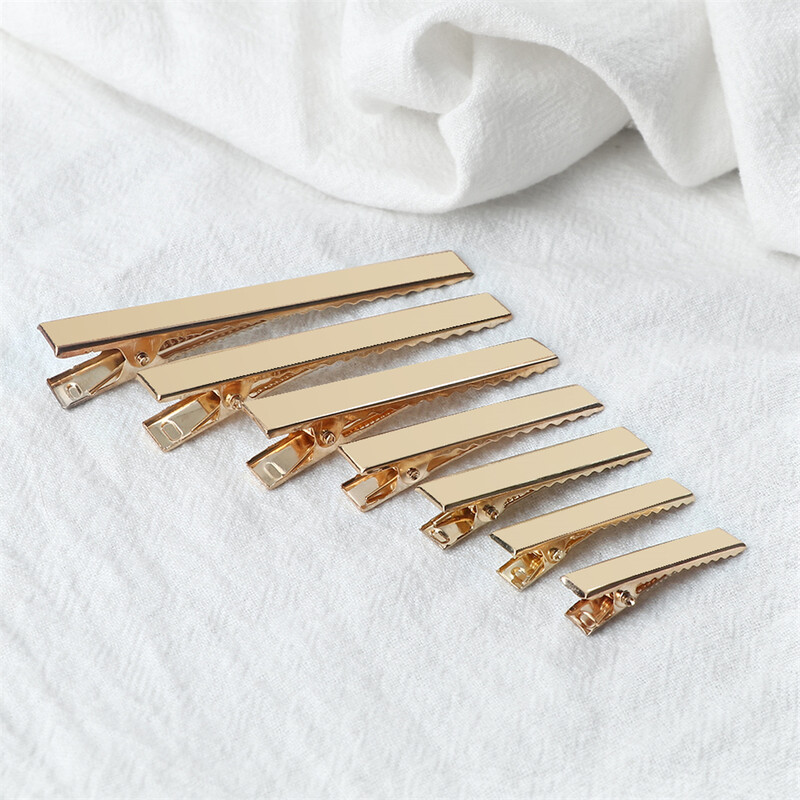 30/50 buc Agrafe de păr din metal cu aligator de culoare aurie pentru agrafe de păr pentru bijuterii DIY pentru femei Accesorii pentru instrumente de coafură