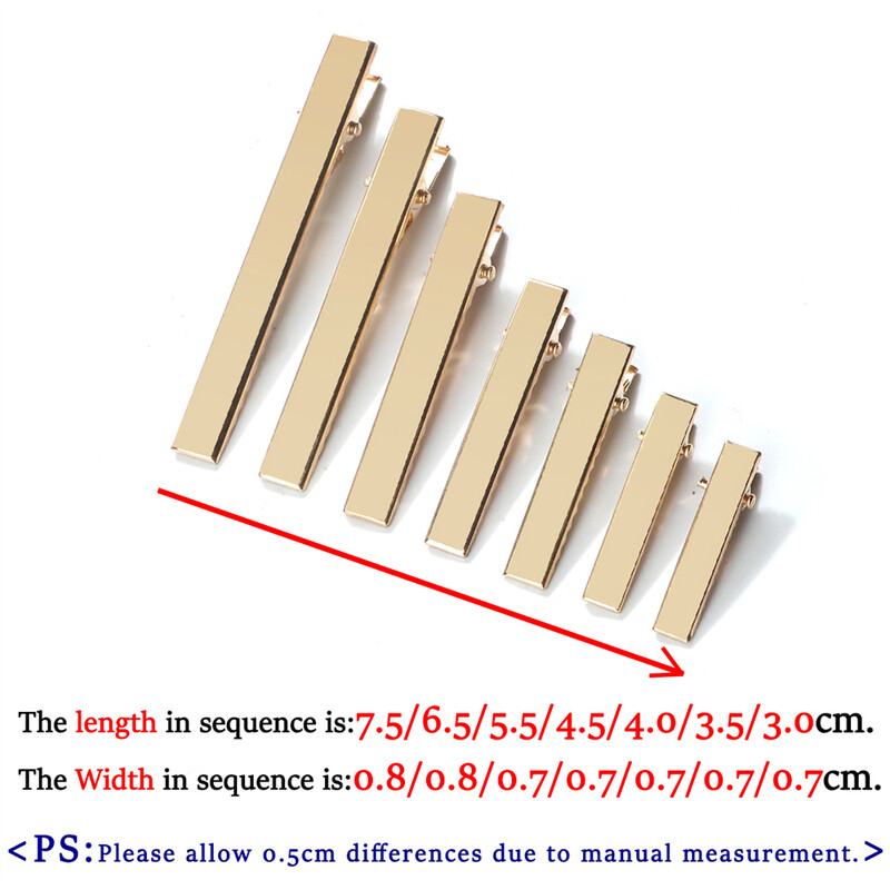 30/50 buc Agrafe de păr din metal cu aligator de culoare aurie pentru agrafe de păr pentru bijuterii DIY pentru femei Accesorii pentru instrumente de coafură