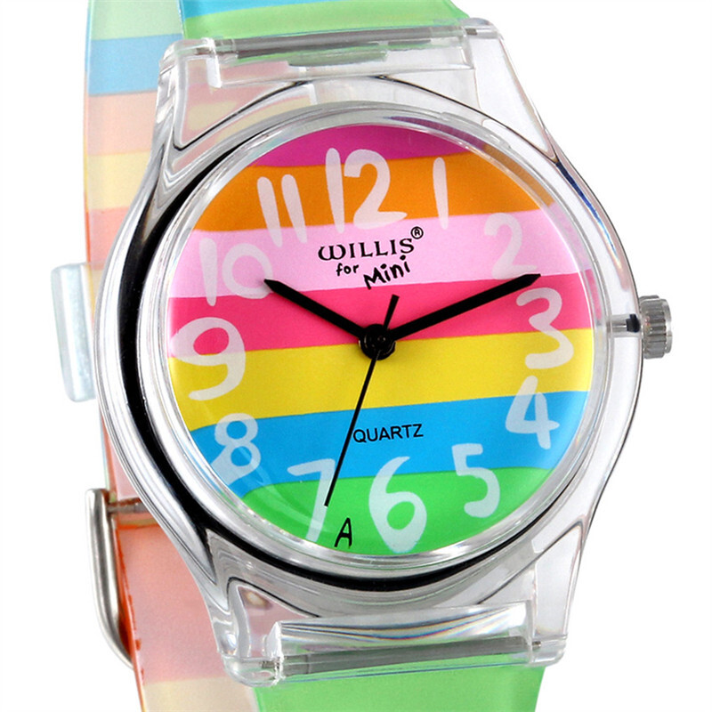 Dámske hodinky LANCARDO Rainbow Quartz, luxusné dievčenské silikónové náramkové hodinky, hodiny Montre Femme Relogio Feminino