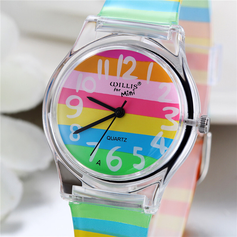 Dámske hodinky LANCARDO Rainbow Quartz, luxusné dievčenské silikónové náramkové hodinky, hodiny Montre Femme Relogio Feminino
