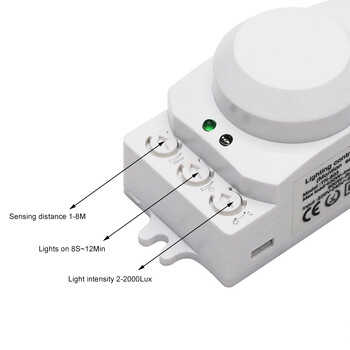 Smart Sensor Switch 220V 5,8G Motion Sensor Light Switch 360 Degree Radar Body Motion Sensor Light Switch Body Motion Detector