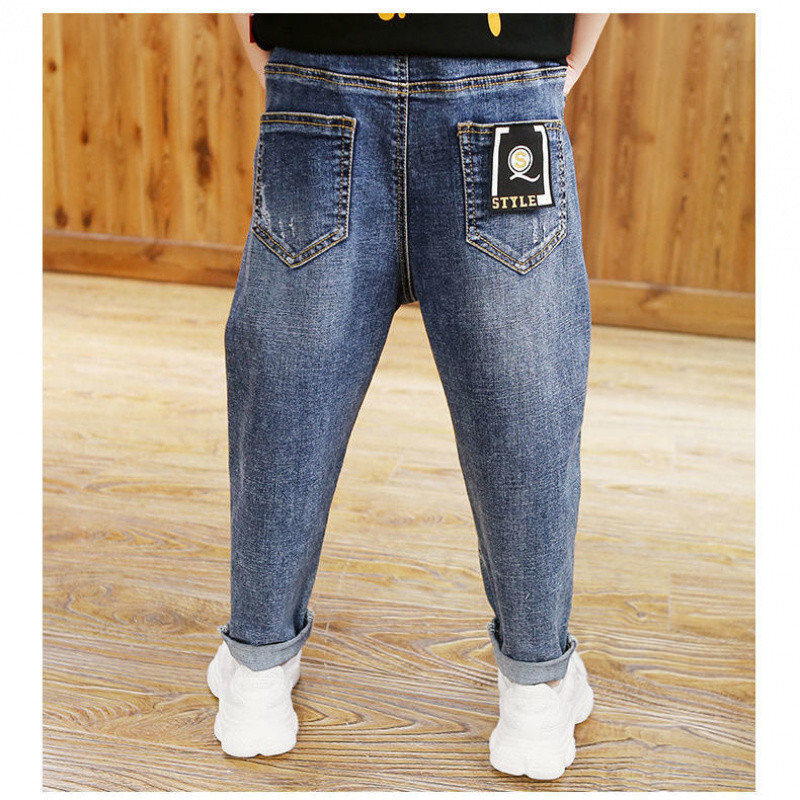 Παντελόνια για αγόρια, Τζιν, Slim, Super Soft, Ανοιξιάτικα και Φθινοπωρινά στυλ, Παιδικό Στυλ, Μοντέρνα, Casual Trends για μεγαλύτερα παιδιά