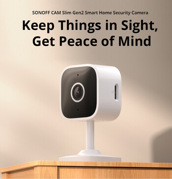 SONOFF CAM Slim Gen2 Smart Home Security Camera 1080P Human&Motion Detection Night Vision Αμφίδρομη λειτουργία ήχου με το Google Alexa