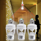 E27 Μετατροπέας ανίχνευσης PIR 100-240V Ανιχνευτής κίνησης E27 Στήριγμα λαμπτήρα βάσης με προσαρμογέα υποδοχής λαμπτήρα έξυπνου διακόπτη