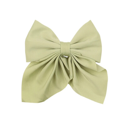 Új Sweet Bows Hajtűk Egyszínű Bowknot Hajcsatok Lányoknak Szatén Pillangó Barrettes Kacsacsőrű Clip gyerekeknek Hajkiegészítők