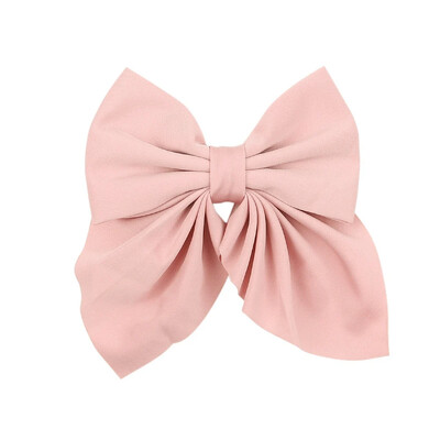 Új Sweet Bows Hajtűk Egyszínű Bowknot Hajcsatok Lányoknak Szatén Pillangó Barrettes Kacsacsőrű Clip gyerekeknek Hajkiegészítők