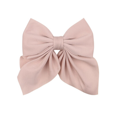 Új Sweet Bows Hajtűk Egyszínű Bowknot Hajcsatok Lányoknak Szatén Pillangó Barrettes Kacsacsőrű Clip gyerekeknek Hajkiegészítők