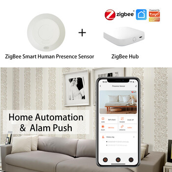 ZigBee/Wifi 5.8/24G MmWave Ραντάρ Αισθητήρας Κίνησης Διακόπτης Φωτός Ανίχνευση Φωτεινότητας 110/220V Tuya Smart Life Home