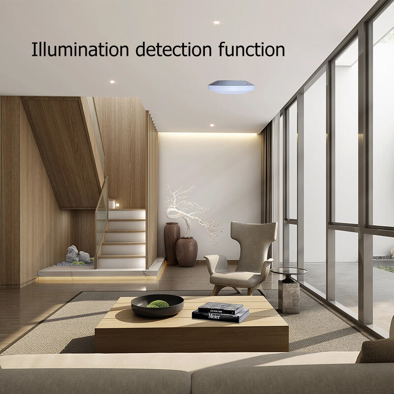 ZigBee/Wifi 5.8/24G MmWave Ραντάρ Αισθητήρας Κίνησης Διακόπτης Φωτός Ανίχνευση Φωτεινότητας 110/220V Tuya Smart Life Home