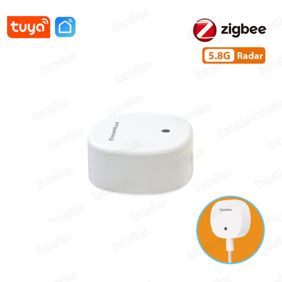 Tuya Zigbee WiFi žmogaus buvimo jutiklis MmWave radaro detektorius su skaisčio jutikliu Smart Home Judesio jutiklis Pakeiskite PIR jutiklius