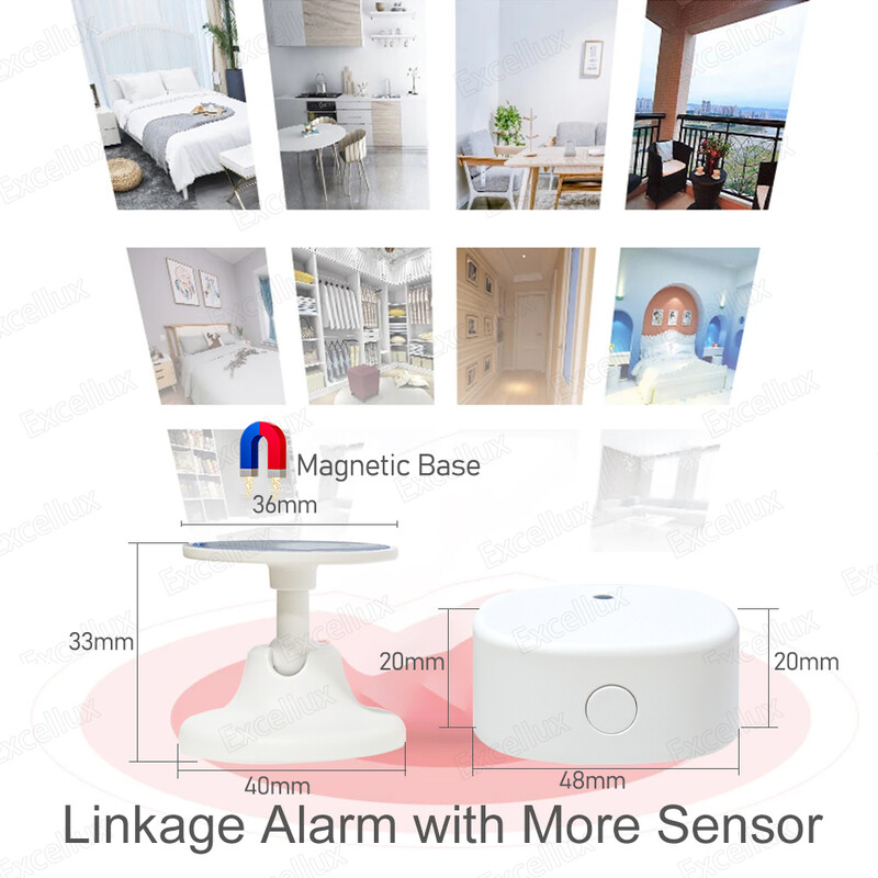 Tuya Zigbee WiFi žmogaus buvimo jutiklis MmWave radaro detektorius su skaisčio jutikliu Smart Home Judesio jutiklis Pakeiskite PIR jutiklius