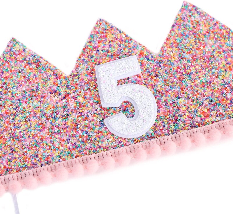  1 éves baba fél-6 éves baba születésnapi parti dekoráció színes por alakú baba első születésnapi sapka