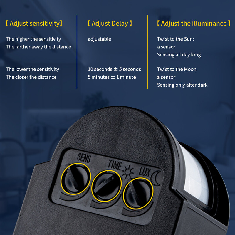 Mozgásérzékelő kapcsoló 110-240 V automatikus infravörös emberi test indukciós érzékelő időzítő késleltetése háztartási beltéri fényérzékelőhöz