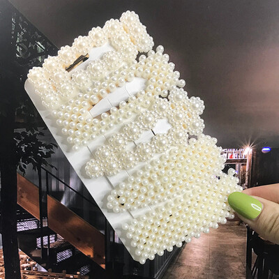 1 szett Akril hajkapcsok nőknek Divat Hajfogantyúk Geometrikus Gyöngytartók Hajtűk Fejfedők Lány Hajkiegészítők Ékszerek