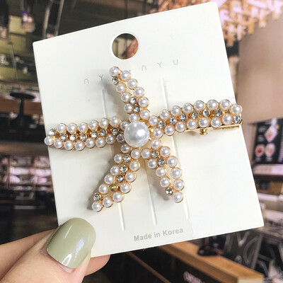 1 szett Akril hajkapcsok nőknek Divat Hajfogantyúk Geometrikus Gyöngytartók Hajtűk Fejfedők Lány Hajkiegészítők Ékszerek