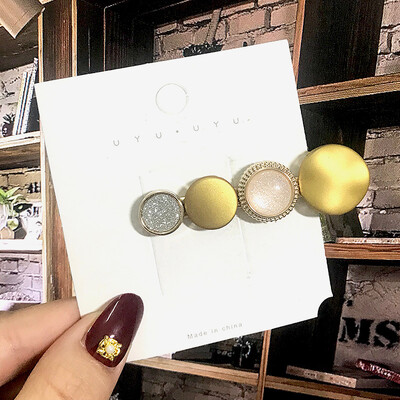 1 szett Akril hajkapcsok nőknek Divat Hajfogantyúk Geometrikus Gyöngytartók Hajtűk Fejfedők Lány Hajkiegészítők Ékszerek