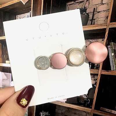 1 szett Akril hajkapcsok nőknek Divat Hajfogantyúk Geometrikus Gyöngytartók Hajtűk Fejfedők Lány Hajkiegészítők Ékszerek