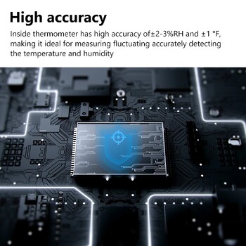 IMOU WiFi интелигентен сензор за температура и влажност LCD екран Хронология Запис на интелигентна домашна сигурност Работа с Imou Life APP Без батерия