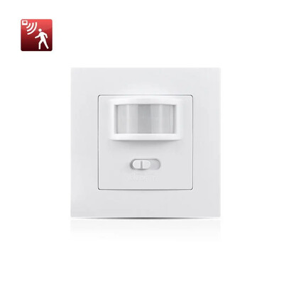 AC 110V 220V PIR infravörös mozgásérzékelő falra szerelhető mozgásérzékelő BE/KI Automatikus süllyesztett LED izzókhoz