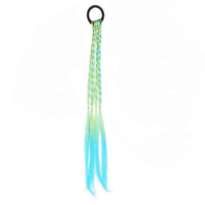 Szivárványfonatos hajgumik gyerekeknek Divat Színátmenetek Lófarok Díszek Hajpántok Gyermek Lány Fejfedők