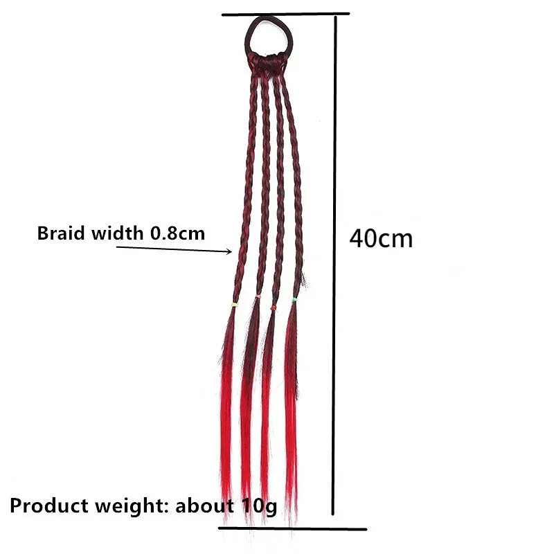 Szivárványfonatos hajgumik gyerekeknek Divat Színátmenetek Lófarok Díszek Hajpántok Gyermek Lány Fejfedők