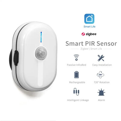 Tuya Zigbee 3.0 Smart PIR judesio jutiklis Žmogaus judesio jutiklis Išmanusis namų detektorius Namų apsauga Darbas su Smart Life Gateway
