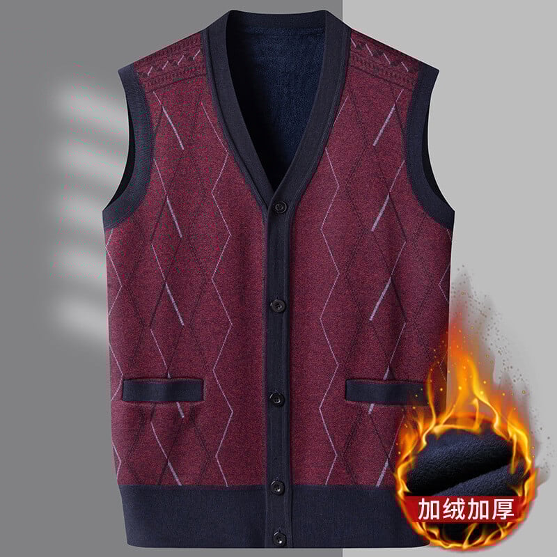 2024 m. nauja liemenė liemenė vyriška vidinis sluoksnis rudens ir žiemos šiltas plonas megztinis liemenė striukė vyriško stiliaus