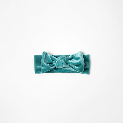 Dievčenská zamatová čelenka s mašľou, jednofarebný turban s mašľou pre novorodencov, sladká detská vlasová kapela, mäkké detské vlasové doplnky, darček