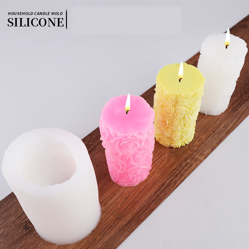 Roosilindrist küünlavorm Dekoratiivne krohv kaunistused hajuti kiviliim aroomiteraapia DIY piiriülene saatmine