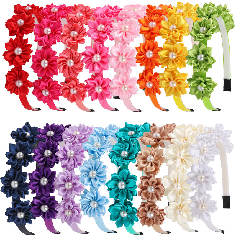 1 buc bentite cu flori pentru fete bentite cu perle florale pentru copii, fete, cercete, decorare pentru petreceri pentru copii, accesorii de păr