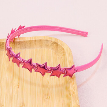 1PC Κορίτσια PU Star Headbands for Girls Shaped Star Hairbands Girls Satin Headbands Headwear Παιδικά Παιδικά αξεσουάρ μαλλιών