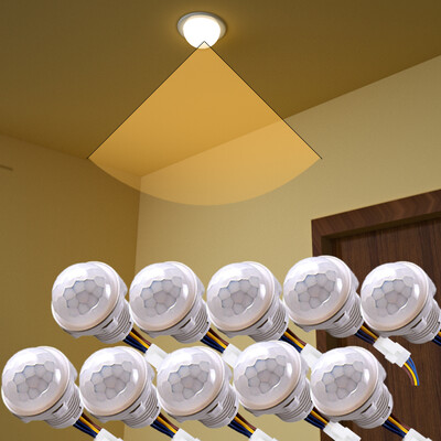 Mini mozgásérzékelő 110V 220V intelligens kapcsoló érzékelő Pir infravörös mozgásérzékelő Smart Home emberi test automatikus érzékelő éjszakai lámpa