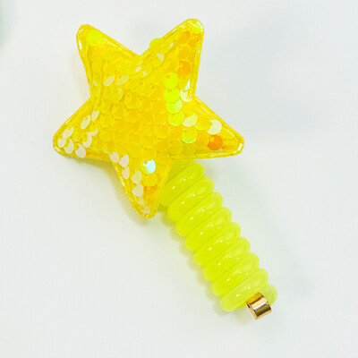 Lányok Elasztikus Csillag Hajkötél Aranyos Candy Színes Telefon Drótvonal Rugalmas Gumiszalag Gyermek Scrunchies Fejpántok Fejfedők