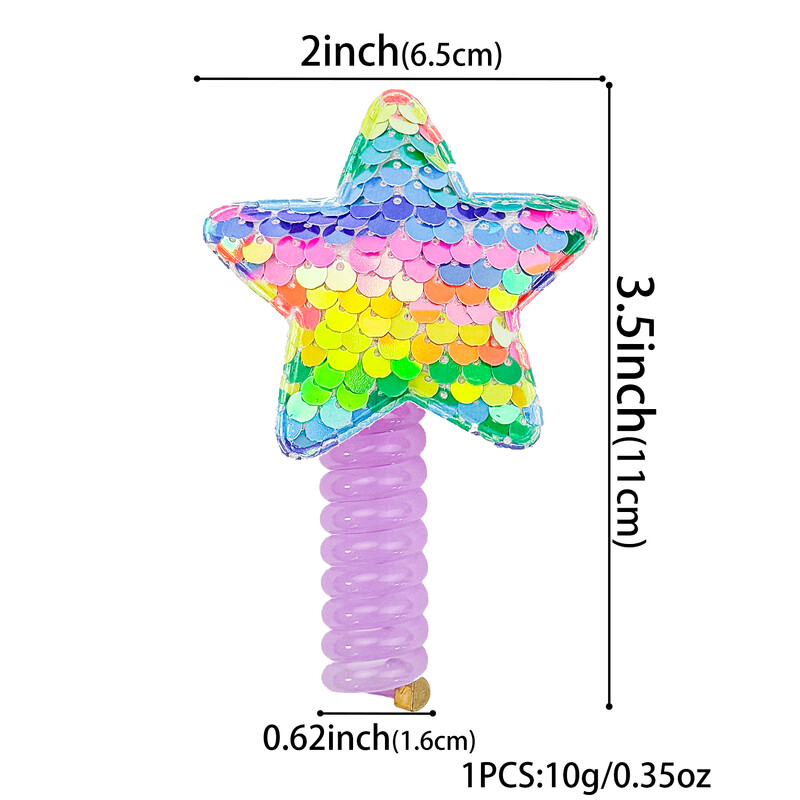 Lányok Elasztikus Csillag Hajkötél Aranyos Candy Színes Telefon Drótvonal Rugalmas Gumiszalag Gyermek Scrunchies Fejpántok Fejfedők
