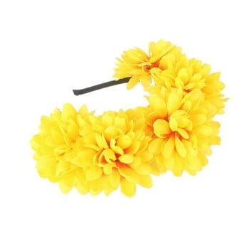 Cute Simulation Flower Holiday Bride Headband Παιδικό κορίτσι για πάρτι γενεθλίων Headbands Αξεσουάρ γάμου Χριστούγεννα