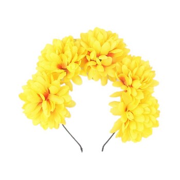 Cute Simulation Flower Holiday Bride Headband Παιδικό κορίτσι για πάρτι γενεθλίων Headbands Αξεσουάρ γάμου Χριστούγεννα