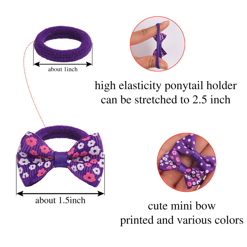 10/20/30 DB Aranyos haj masnik Fejpántok Újszülött lányoknak 1,5 hüvelykes virág masnik Elasztikus hajgumik Baba haj kiegészítők gyerekeknek
