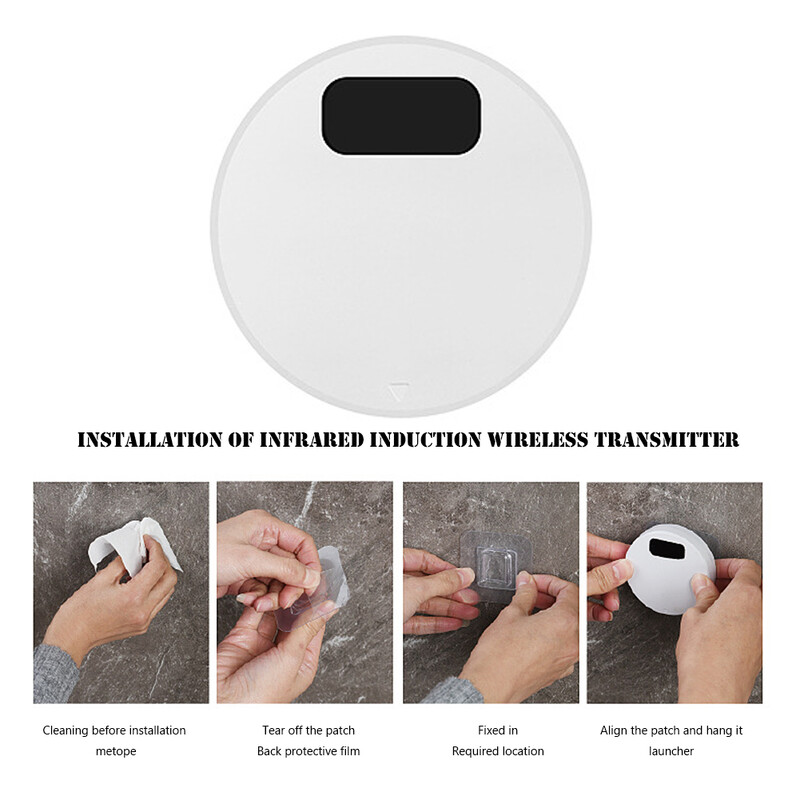 Infračervené indukčné toalety splachovacie ventily elektrický splachovací lis IPX5 vodotesný s bezdrôtovým vysielačom pre domácu hotelovú kúpeľňu