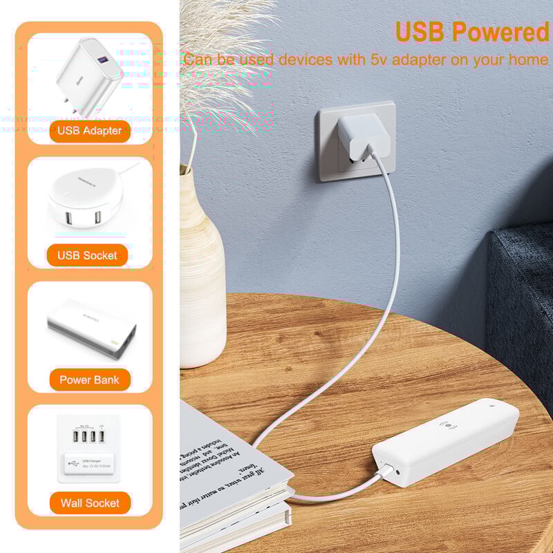 Zigbee Mmwave žmogaus buvimo jutiklis Tuya Smart Presence Detector 5V judesio jutiklis su skaisčio / atstumo aptikimu