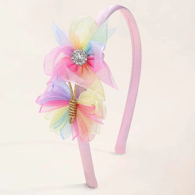 ncmama Fashion Butterfly plaukų juostos moterims merginoms rankų darbo tinklinis plaukų lankeliai galvos juosta plaukų lankelis vaikams galvos apdangalai plaukų priedai