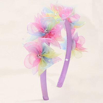 ncmama Fashion Butterfly plaukų juostos moterims merginoms rankų darbo tinklinis plaukų lankeliai galvos juosta plaukų lankelis vaikams galvos apdangalai plaukų priedai