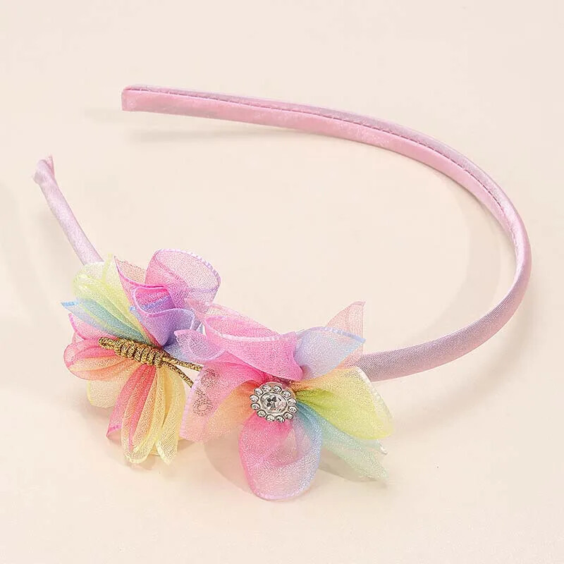 ncmama Fashion Butterfly plaukų juostos moterims merginoms rankų darbo tinklinis plaukų lankeliai galvos juosta plaukų lankelis vaikams galvos apdangalai plaukų priedai