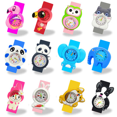 Ceas rafinat pentru copii, cadou, desene animate, iepure, câine, elefant, panda, flamingo, bufniță, jucării, copii, palmă, ceasuri de mână pentru băieți, fete