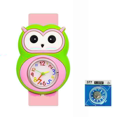 Kiváló gyerekóra ajándék rajzfilm nyúlkutya elefánt panda flamingó bagoly játékok gyerekeknek pofonos karórák fiúknak, lányoknak